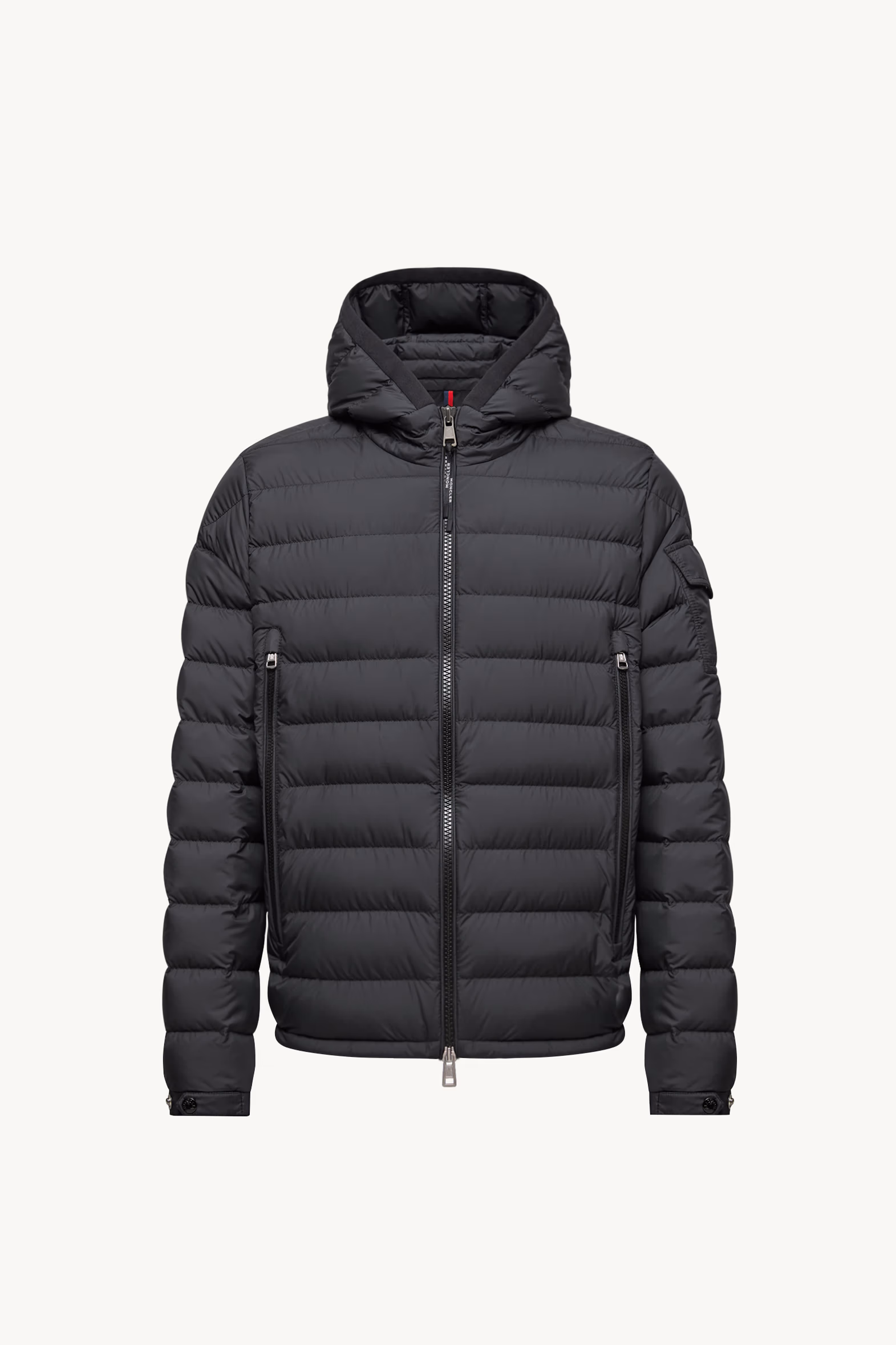 Galion Hooded Short Down Jacket Men Black Moncler 2